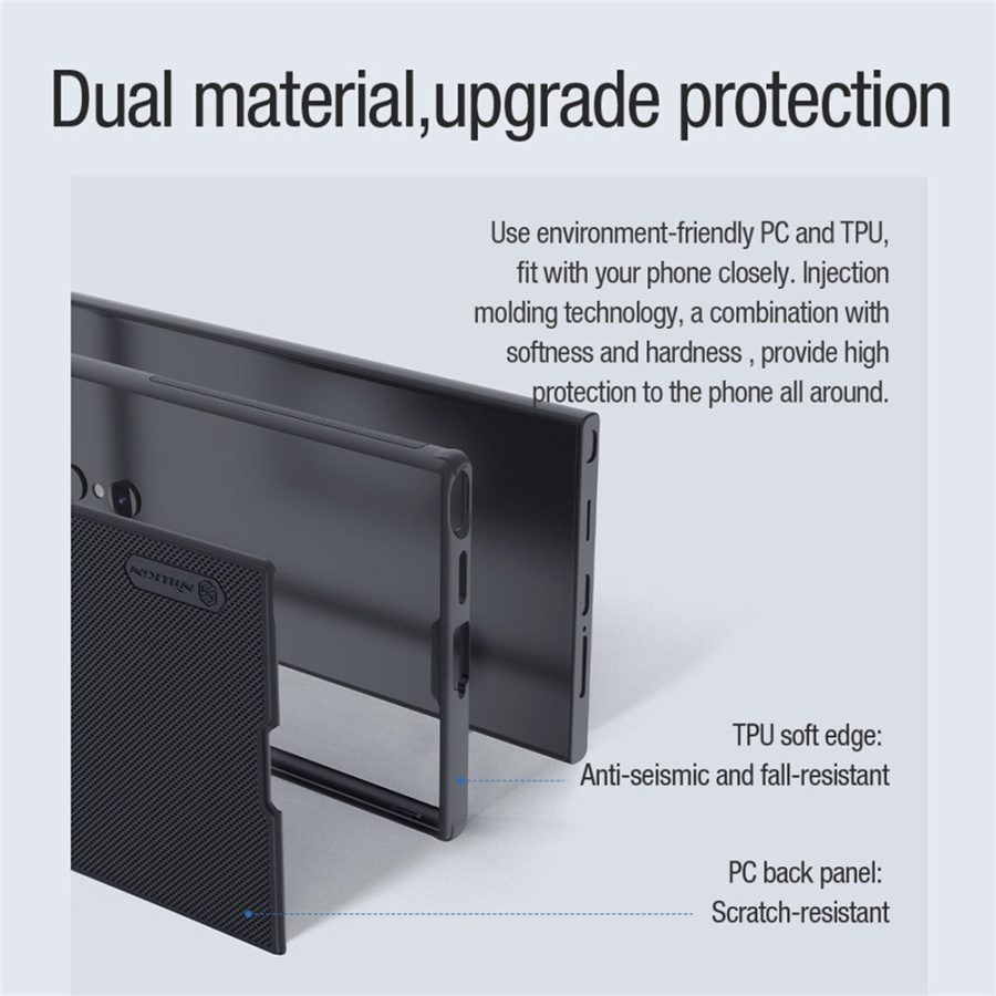 NILLKIN Frosted Shield Pro for Samsung Galaxy S24 Ultra Case Magnetic PC - TPU Anti-drop Phone Protector