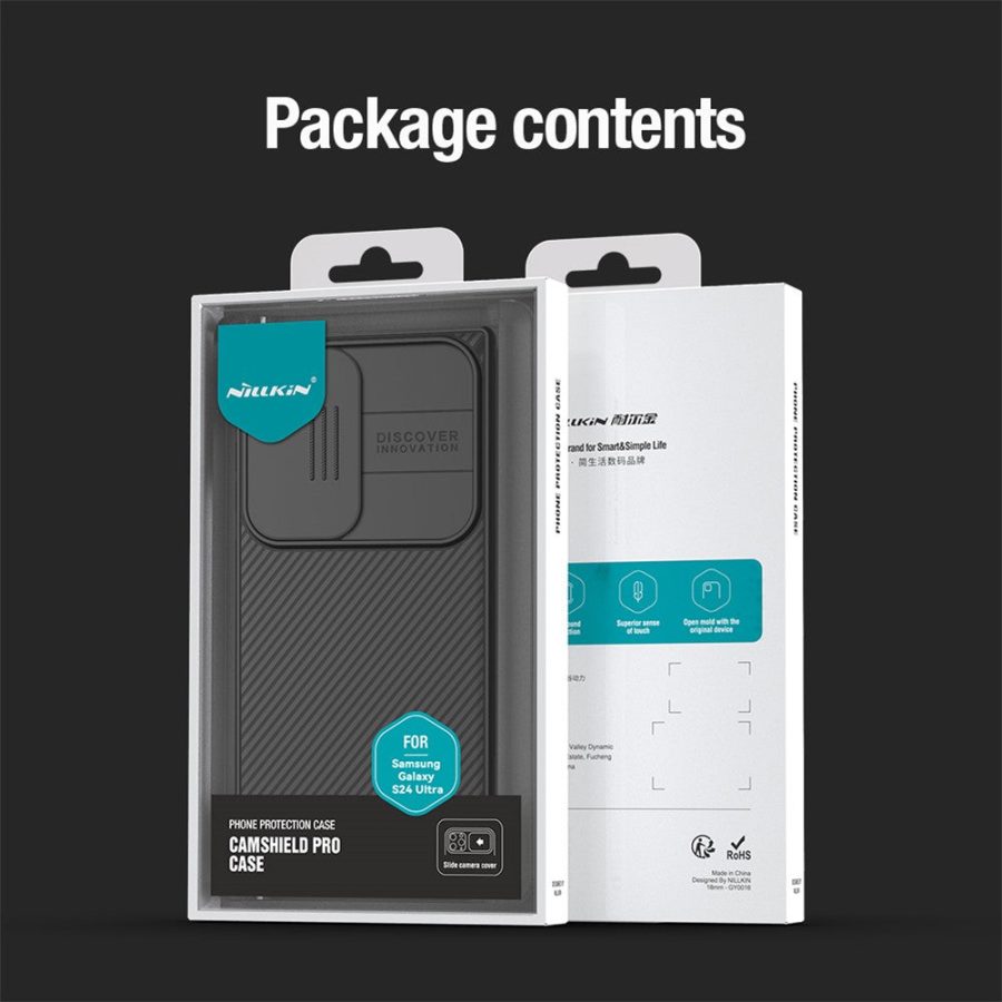 NILLKIN CamShield Pro Series For Samsung Galaxy S24 Ultra Case PC - TPU Slide Camera Lid Phone Cover