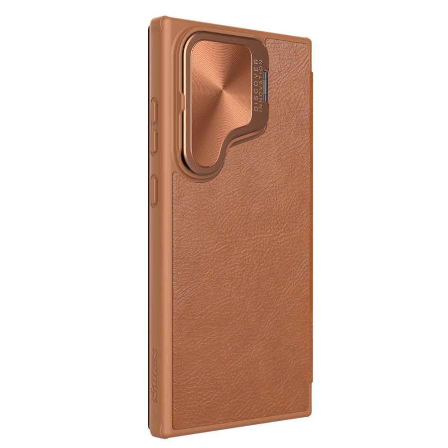 NILLKIN Qin Prop Series for Samsung Galaxy S24+ Leather Case Kickstand Card Holder Phone Cover