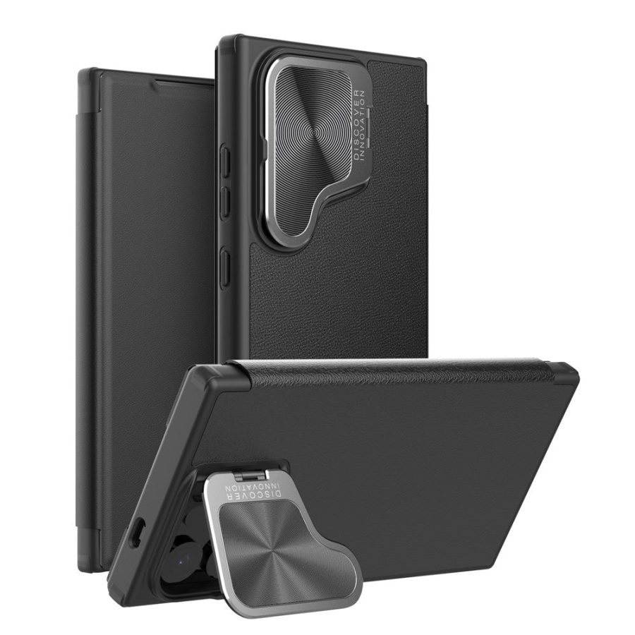 NILLKIN Qin Prop Series for Samsung Galaxy S24+ Leather Case Kickstand Card Holder Phone Cover