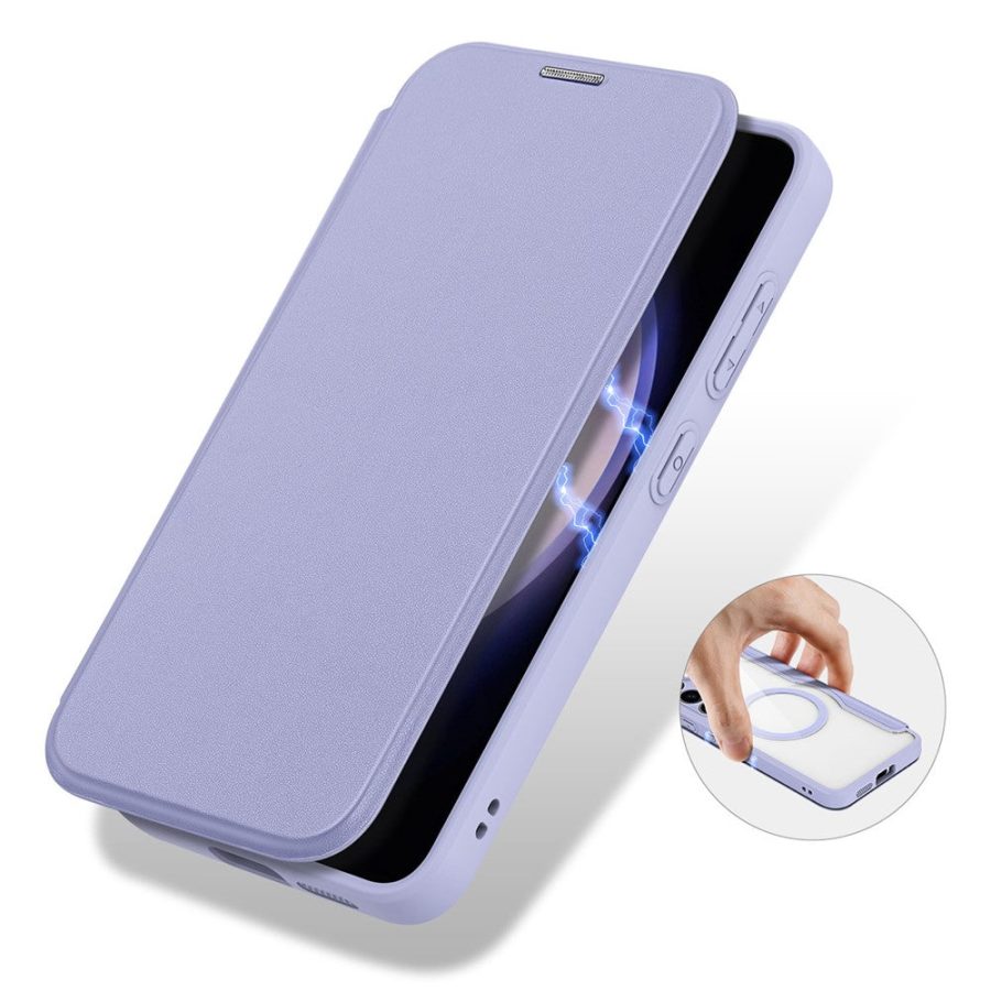 DUX DUCIS Skin X Pro Series For Samsung Galaxy S24+ Leather Case Flip Cover Magnetic Case