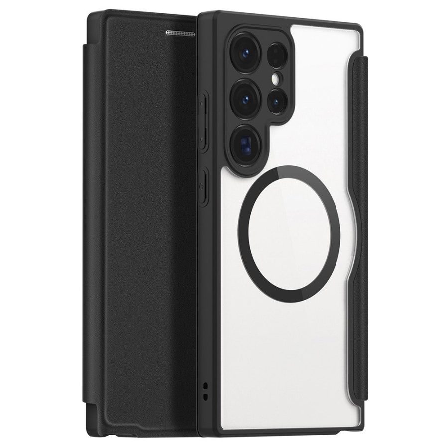 660171606A-1 DUX DUCIS Skin X Pro Series For Samsung Galaxy S24 Ultra Leather Case Flip Cover Magnetic Case