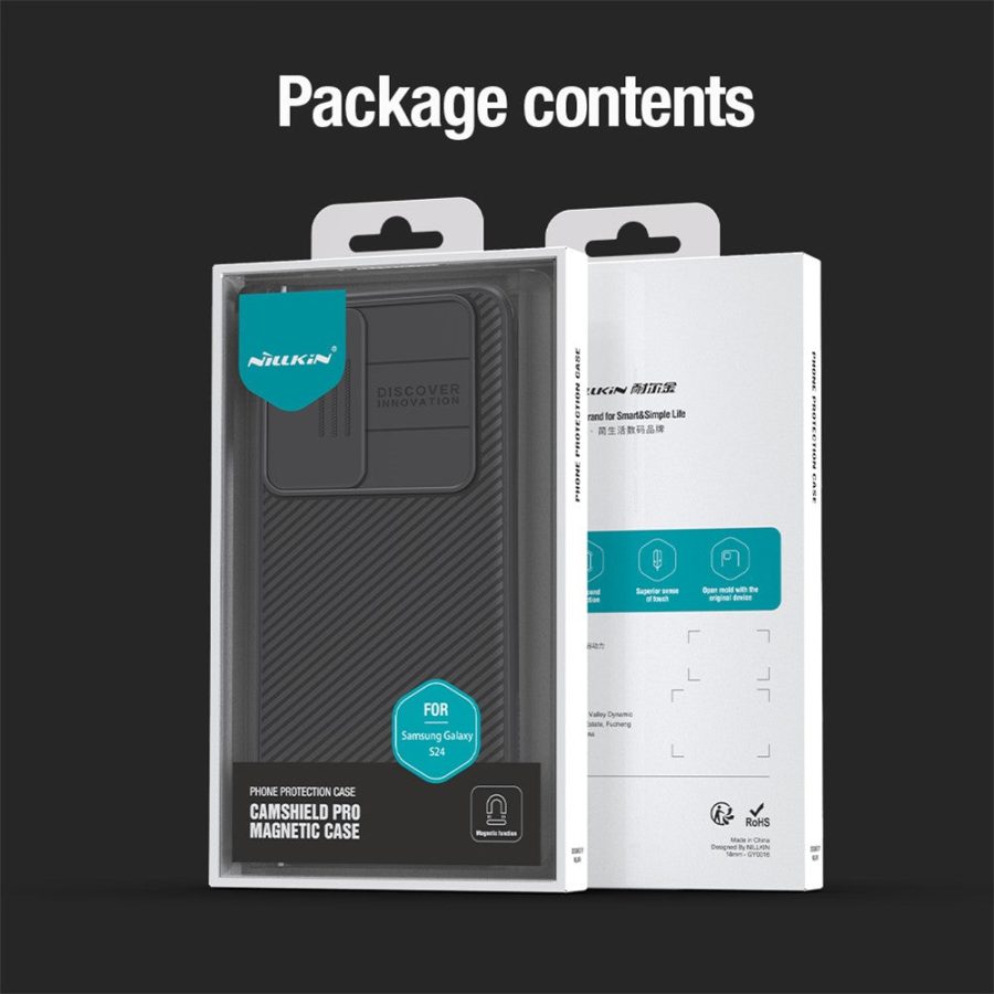 660172184A-12 NILLKIN CamShield Pro Series For Samsung Galaxy S24+ Protective Phone Case with Slide Camera Cover
