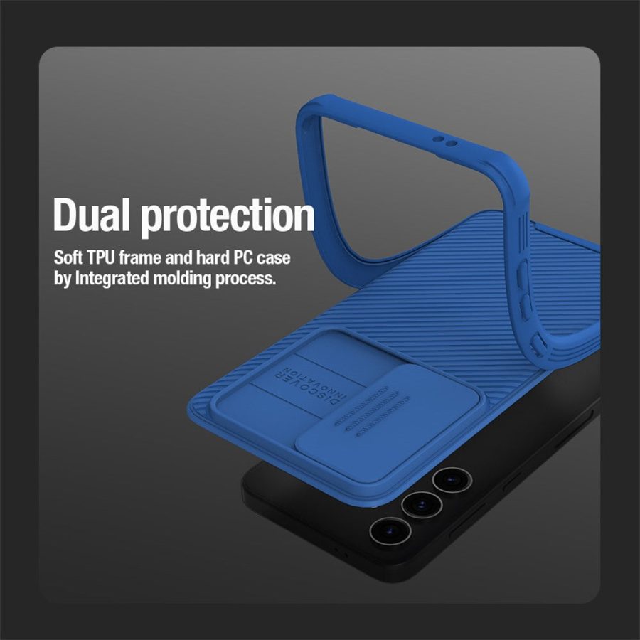660172184A-5 NILLKIN CamShield Pro Series For Samsung Galaxy S24+ Protective Phone Case with Slide Camera Cover