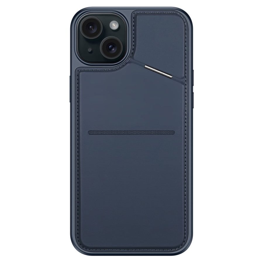 660173177A-13 DUX DUCIS Rafi II Series for iPhone 15 Plus Kickstand Case Magnetic Phone Cover Card Holder