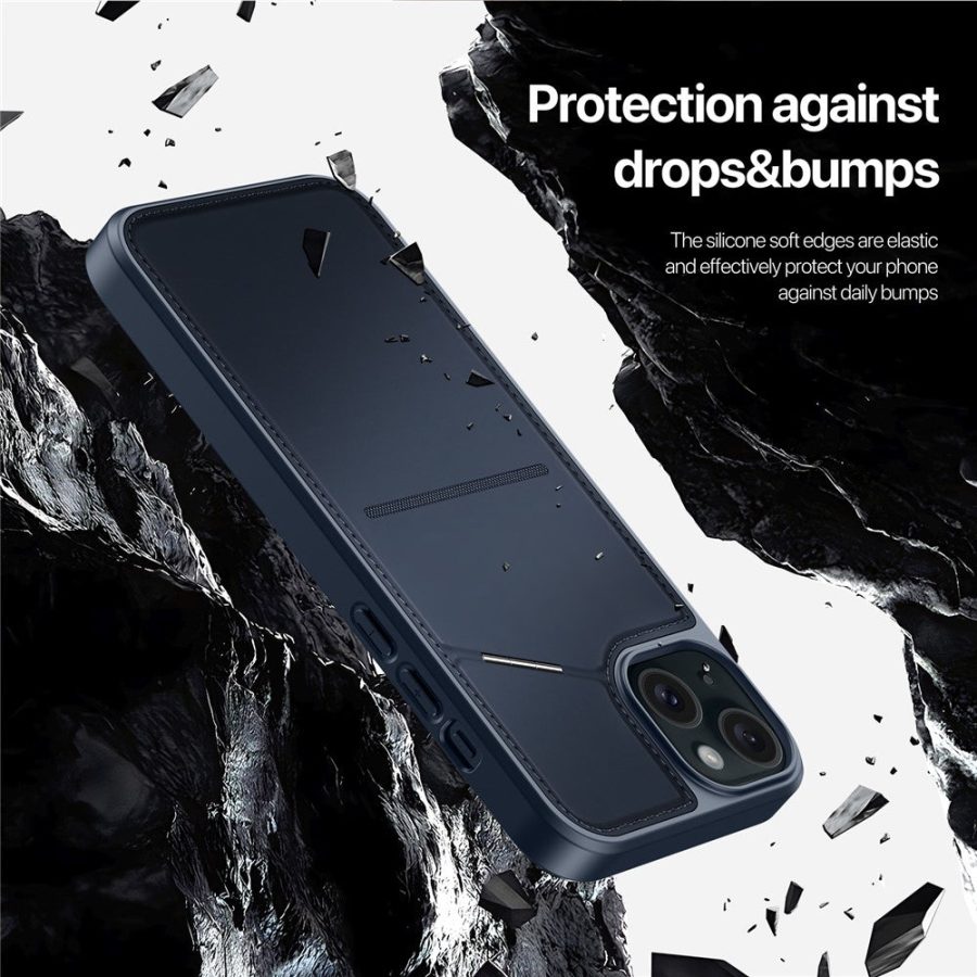 660173177A-8 DUX DUCIS Rafi II Series for iPhone 15 Plus Kickstand Case Magnetic Phone Cover Card Holder