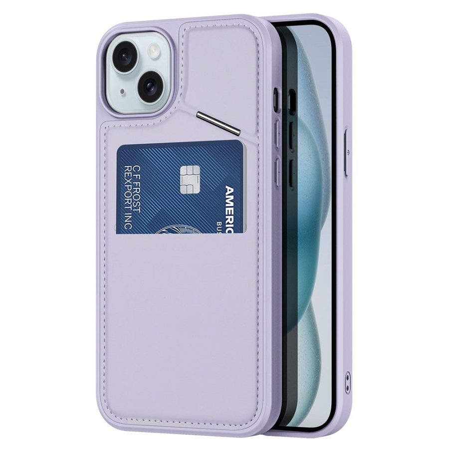 660173177C-1 DUX DUCIS Rafi II Series for iPhone 15 Plus Kickstand Case Magnetic Phone Cover Card Holder