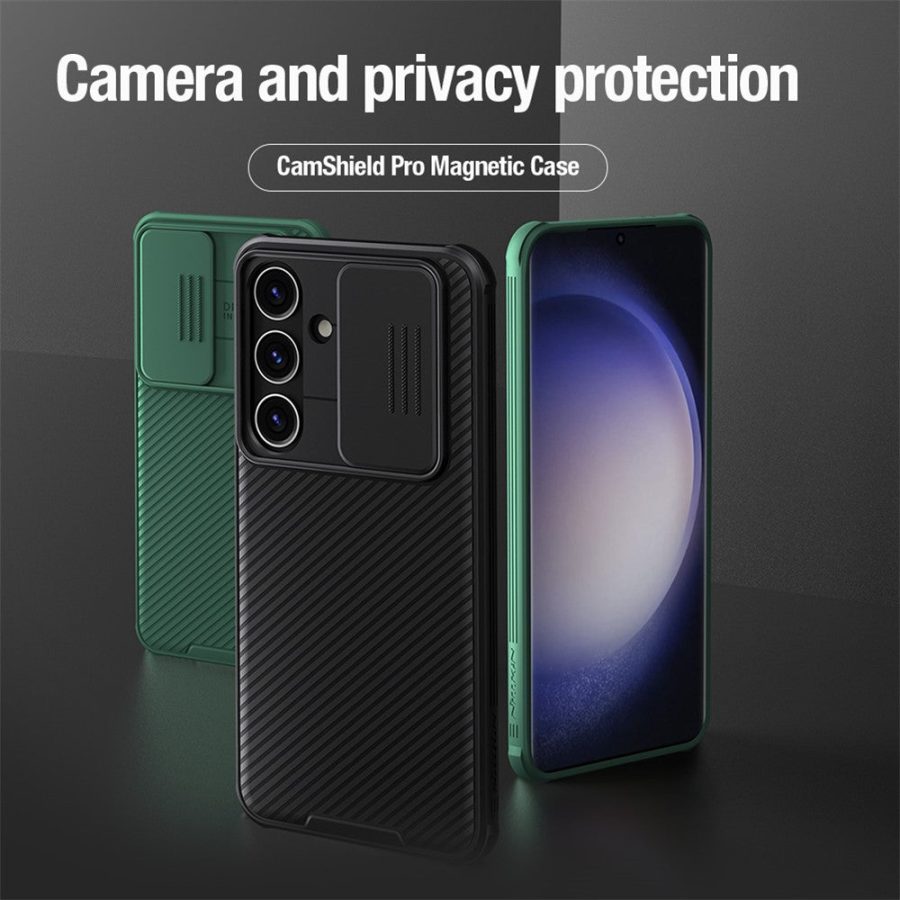 660174138A-4 NILLKIN CamShield Pro Case for Samsung Galaxy S24 Shell Magnetic PC - TPU Phone Cover