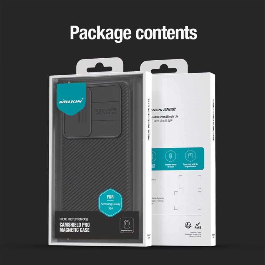 NILLKIN CamShield Pro Case for Samsung Galaxy S24+ Magnetic Phone Cover with Slide Camera Lid
