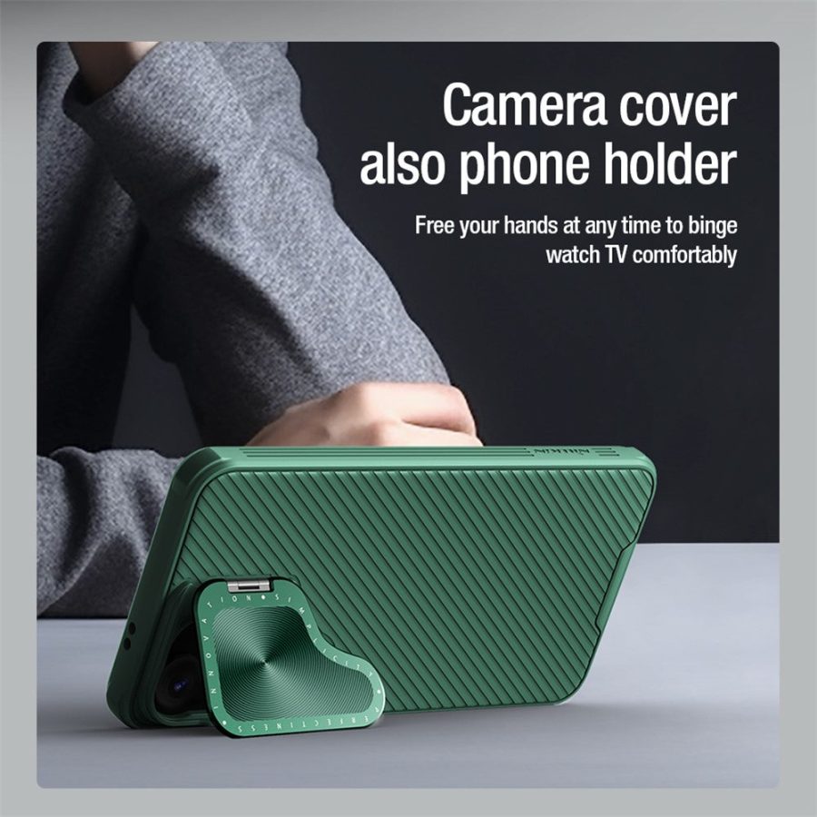 660174144C-6 NILLKIN CamShield Prop Series for Samsung Galaxy S24+ Case Slim-Fit PC - TPU Kickstand Cover