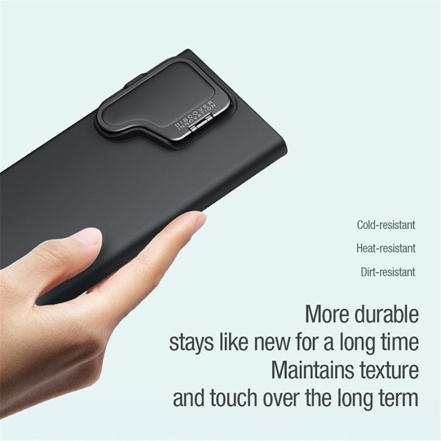 NILLKIN Camshield Silky Prop for Samsung Galaxy S24 Ultra Magnetic Case Camera Lens Kickstand Cover
