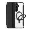 660175557A-13 DUX DUCIS Skin X Pro for Samsung Galaxy S24+ Magnetic Case RFID Blocking Card Slots Kickstand Cover