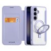 660175557C-1 DUX DUCIS Skin X Pro for Samsung Galaxy S24+ Magnetic Case RFID Blocking Card Slots Kickstand Cover