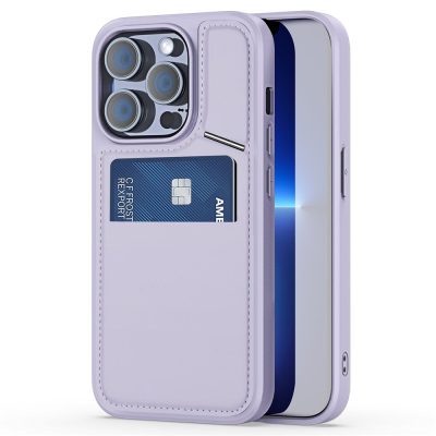 660177387C-1 DUX DUCIS Rafi II Series for iPhone 13 Pro Phone Case Card Slots Cover RFID Blocking Protection