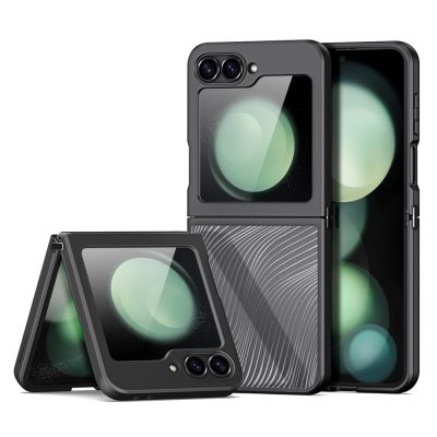660188288A-1 DUX DUCIS Aimo Series For Samsung Galaxy Z Flip7 FE / Z Flip6 Black Case Drop Proof TPU - PC Phone Cover (REACH Certification)