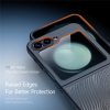 660188288A-7 DUX DUCIS Aimo Series For Samsung Galaxy Z Flip7 FE / Z Flip6 Black Case Drop Proof TPU - PC Phone Cover (REACH Certification)