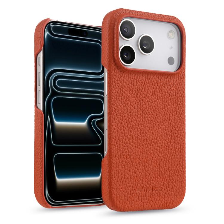 MELKCO Half-wrapped Genuine Bovine Leather iPhone Case For iPhone 13-17 Series