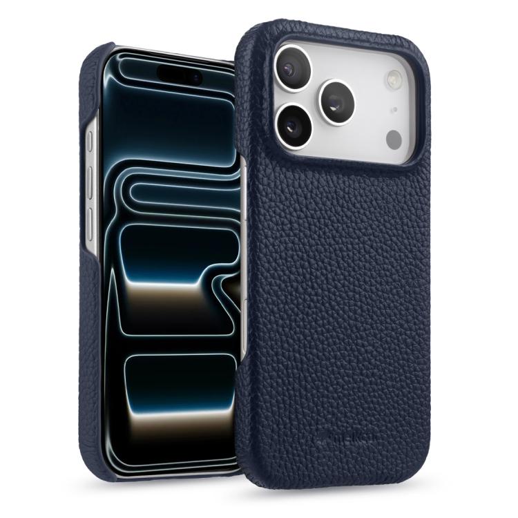 MELKCO Half-wrapped Genuine Bovine Leather iPhone Case For iPhone 13-17 Series