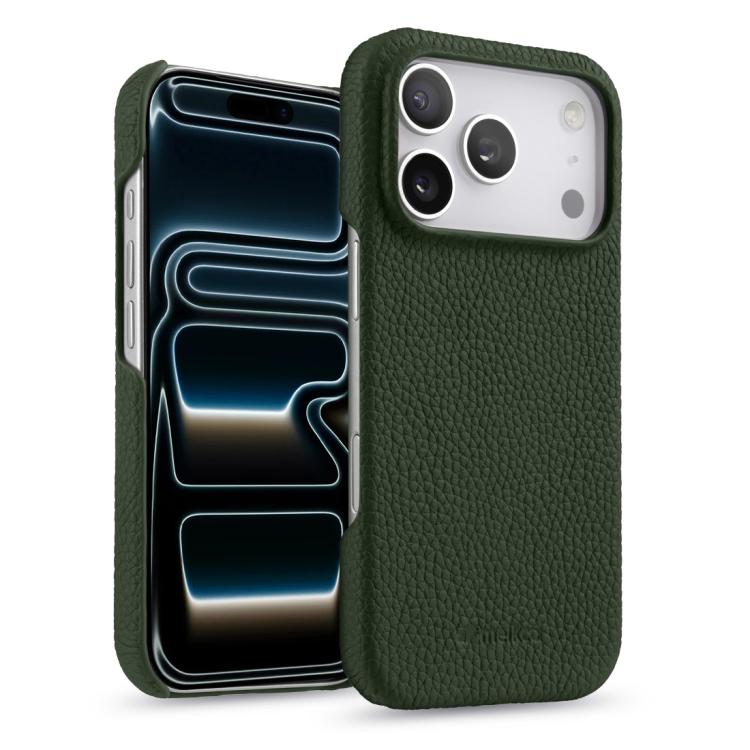MELKCO Half-wrapped Genuine Bovine Leather iPhone Case For iPhone 13-17 Series