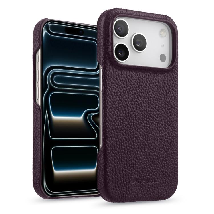 MELKCO Half-wrapped Genuine Bovine Leather iPhone Case For iPhone 13-17 Series