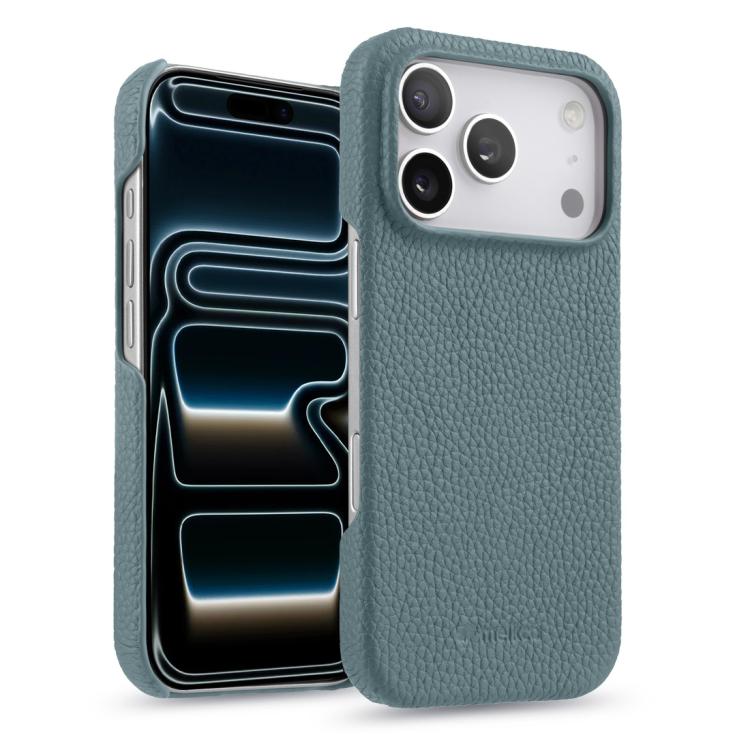 MELKCO Half-wrapped Genuine Bovine Leather iPhone Case For iPhone 13-17 Series