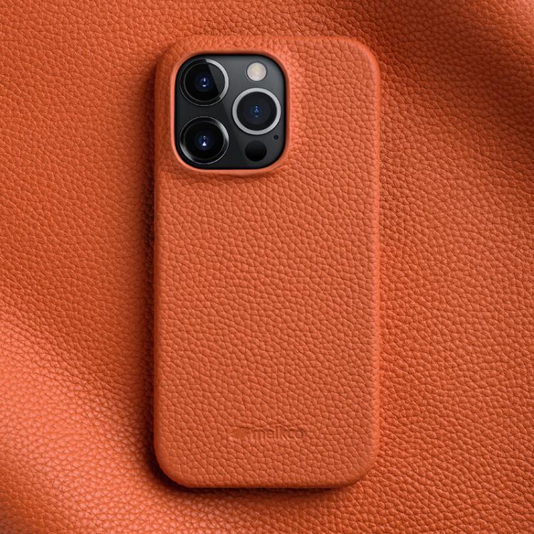 MELKCO Half-wrapped Genuine Bovine Leather iPhone Case For iPhone 13-17 Series