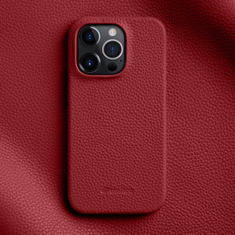 MELKCO Half-wrapped Genuine Bovine Leather iPhone Case For iPhone 13-17 Series