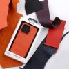 MELKCO Half-wrapped Genuine Bovine Leather iPhone Case For iPhone 13-17 Series