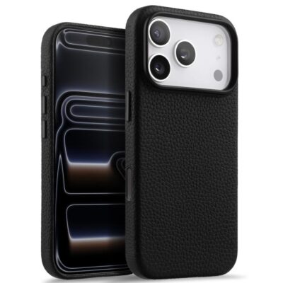 EDA009216401A.jpg MELKCO Full-wrapped Genuine Bovine Leather Case For iPhone 17 Series Pro & Pro Max | Compatible with MagSafe