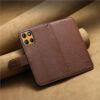 6601237924C-8 Split Leather Flip Cover For Motorola Moto G86 / Moto G86 Power Case RFID Blocking Wallet with Magnetic Clasp