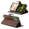 Split Leather Flip Cover For Motorola Edge 60 Pro Case RFID Blocking Wallet with Magnetic Clasp
