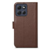 6601237926A-6 Split Leather Flip Cover For Motorola Moto G67 Power / Moto G57 Power Case RFID Blocking Wallet with Magnetic Clasp