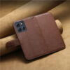 6601237926A-7 Split Leather Flip Cover For Motorola Moto G67 Power / Moto G57 Power Case RFID Blocking Wallet with Magnetic Clasp