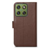6601237927C-7 Split Leather Flip Cover For Motorola Moto G77 / Moto G67 Case RFID Blocking Wallet with Magnetic Clasp