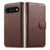 6601237946B-15 Split Leather Flip Cover For Google Pixel 11 Pro XL Case RFID Blocking Wallet with Magnetic Clasp