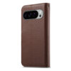 Split Leather Flip Cover For Google Pixel 10 Pro XL / Pixel 9 Pro XL Case RFID Blocking Wallet with Magnetic Clasp
