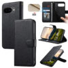 6601237949A-1 Split Leather Flip Cover For Google Pixel 10A Case RFID Blocking Wallet with Magnetic Clasp