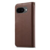 6601237949B-14 Split Leather Flip Cover For Google Pixel 10A Case RFID Blocking Wallet with Magnetic Clasp