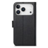 6601237962C-8 Split Leather Flip Cover For iPhone 18 Pro Max / iPhone 17 Pro Max Case RFID Blocking Wallet with Magnetic Clasp