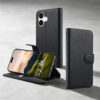 6601237964B-5 Split Leather Flip Cover For iPhone 17 Case RFID Blocking Wallet with Magnetic Clasp