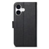 6601237964B-8 Split Leather Flip Cover For iPhone 17 Case RFID Blocking Wallet with Magnetic Clasp