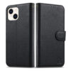 Split Leather Flip Cover For iPhone 14 / iPhone 13 Case RFID Blocking Wallet with Magnetic Clasp