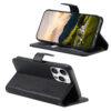 Split Leather Flip Cover For iPhone 13 Pro Max Case RFID Blocking Wallet with Magnetic Clasp