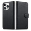 Split Leather Flip Cover For iPhone 13 Pro Max Case RFID Blocking Wallet with Magnetic Clasp
