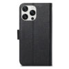 Split Leather Flip Cover For iPhone 13 Pro Max Case RFID Blocking Wallet with Magnetic Clasp