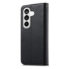 Split Leather Flip Cover For Samsung Galaxy S24+ Case RFID Blocking Wallet with Magnetic Clasp