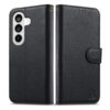 Split Leather Flip Cover For Samsung Galaxy S24+ Case RFID Blocking Wallet with Magnetic Clasp